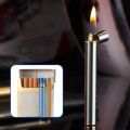 Mini Metal Long Sanding Wheel Butane Gas Open Flame gas Lighter. 