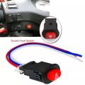 Motorcycle electric vehicle modified double flash warning jump switch. 