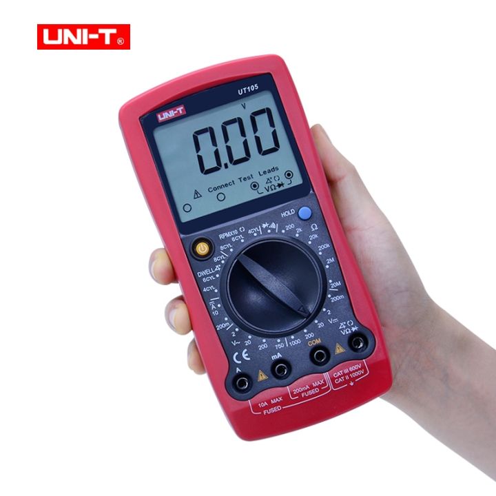 UNI-T%20UT105%20UT107%20Automobile%20Digital%20Multimeter;DC%20voltage%20DC%20current%20meter;Ohm%20Diode%20tester;Engine%20speed%20Measure%20Dwell/Tach%20-%20Image%204
