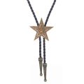Western Vintage Bolo Tie Cowboy Tie Turquoise Bolo Tie Natives American Bolo Tie for Men Cowboy Necktie Star Bolo Tie.