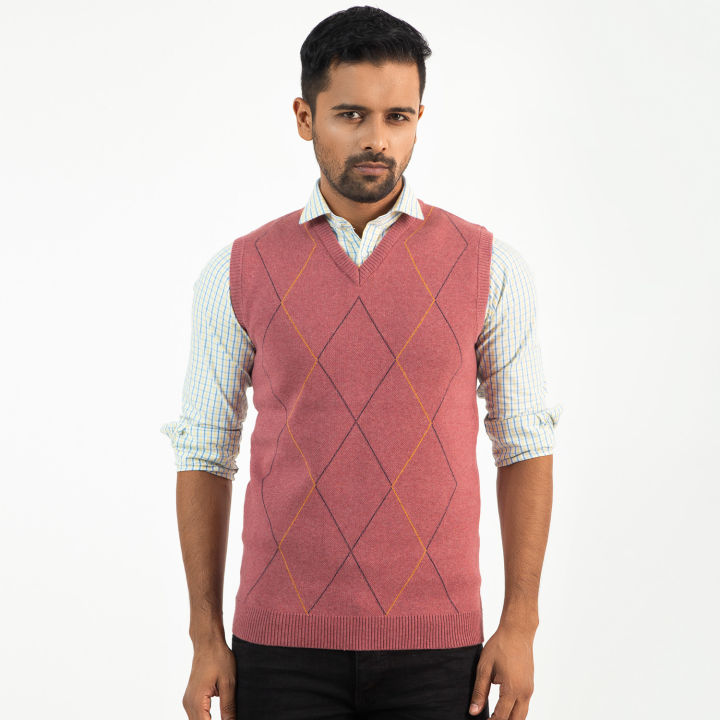 Masculine Sleeveless Sweater For Men