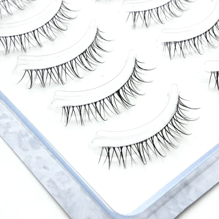 Meiliyue 723 Japanese-Style Sharpened One-Piece False Eyelashes Sheer Root Soft Natural Simulation Cross Eyelash