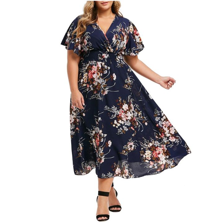 Fashion%20Plus%20Size%203XL%204XL%205XL%20Women%20Dress%20Floral%20Chiffon%20Flower%20Dress%20Bohemian%20Beach%20Summer%20Dresses%20Urban%20Gypsy%20Ropa%20Vestidos%20-%20Image%202