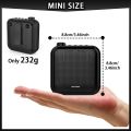 Gosear 12W Voice Amplifier 1200mAh Portable Mini Voice Speaker with Wired Microphones Storage Bag for Teachers Tourist Guide.