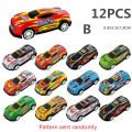 12pcs Alloy Racing Cars Model Toy Children Mini Iron Sheet Car Set Rebound Car Metal Alloy Cars Toys for Kids Boys Birthday Gift. 