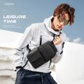 Lifetime Warranty Chest Bag Men 9.7inch IPad Pack Korean Style Shoulder Bag Waterproof Cross Bag Men' s Bag TSA Anti Theft Pack.