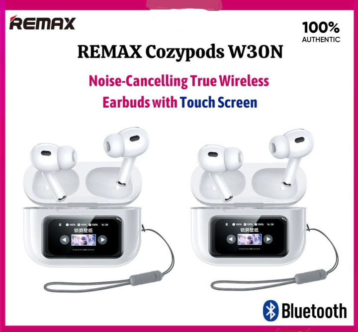 REMAX%20CozyPods%20W30N%20TWS%20Airpods%20Pro%202nd%20Generation%20Noise-Cancelling%20ANC%20True%20Wireless%20Earbuds%20with%20Touchscreen%20-%20Image%202