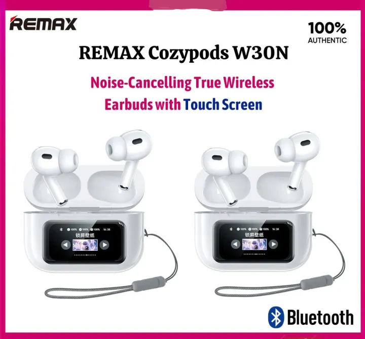 REMAX%20CozyPods%20W30N%20TWS%20Bluetooth%20V5.4%20Airpods%20Pro%202nd%20Generation%20Noise-Cancelling%20ANC%20True%20Wireless%20Earbuds%20with%20Touchscreen%20-%20Image%206