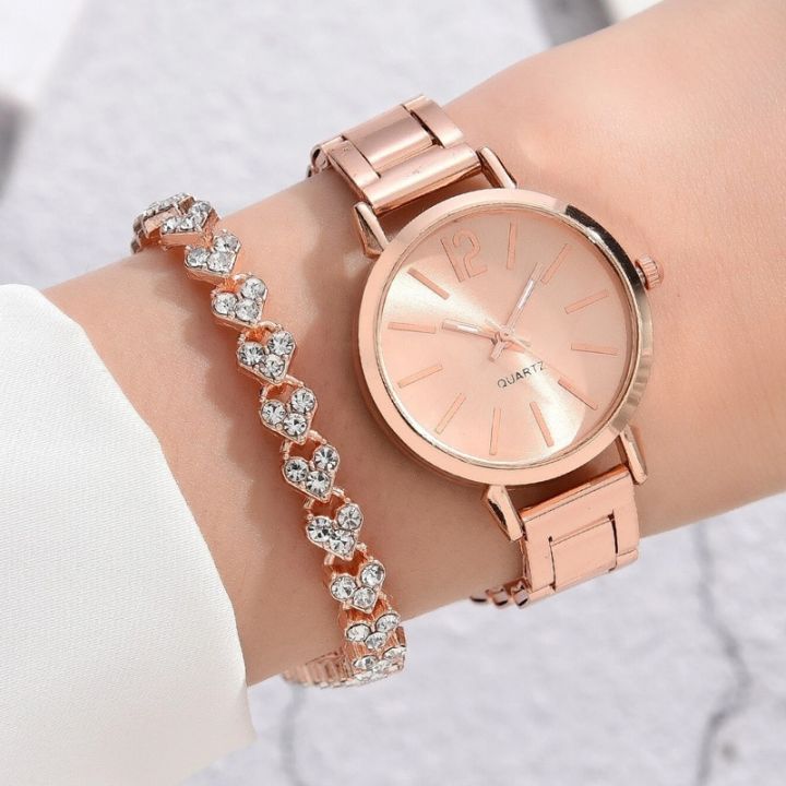 Luxury%20Gold%20Bracelet%20Watch%20Set%20for%20Women%20-%20Simple%20Dial%20and%20Hollow%20Strap%20Fashion,%20Quartz%20Wristwatch%20with%202pcs%20Set,%20Reloj%20Mujer%20-%20Image%206