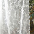 145 wavy sides white lace window screen warp knitted yarn mosquito net bed curtains, tablecloths lace coffee curtains INS German curtains.