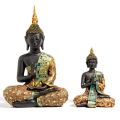 Buddha Statue Large Thailand Buda Buddha Sculpture Green Resin Hand Made Buddhism Hindu Fengshui Figurine Meditation Home Decor.