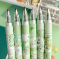 6Pcs Japanese Stationery Cute Pens School Korean Stationery Pen Kawaii Pen 0.5mm. 