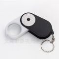 Mini Magnifying Magnifier Glass with Illuminant LED Light Keychain.