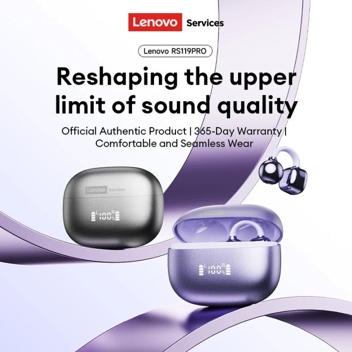 Original%20Lenovo%20RS119Pro%20OWS%20Ear%20Clip%20Wireless%20Earphones%20Bluetooth%206.0%20Comfort%20Ultra%20Open%20Gaming%20Sports%20Headphones%20LED%20Digital%20Power%20Display%20New%20-%20Image%202