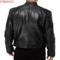 DYB ZACQ Spring Autumn Genuine Leather Jacket Men Streetweaar Sheepskin Coat Man Moto Biker Vintage Leather Jackets S-5XL. 