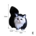 Cute Simulation Little Cat Plush Toys Soft Stuffed Kitten Model Cat Realist Animals For Kids Girls Birthday Christmas Gift. 