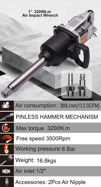 HARDEN%201"%20Air%20Impact%20Wrench%20Pneumatic%20Wrench%201"%20Square%20drive%20682032%20-%20Image%206