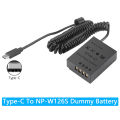CP-W126 NP-W126 NP-W126s Dummy Battery Type-C Cable Kit for Fujifilm X100F X100V X-S10 XT-2 X-T3 X-T20 X-T30 X-T100 X-A X-E. 
