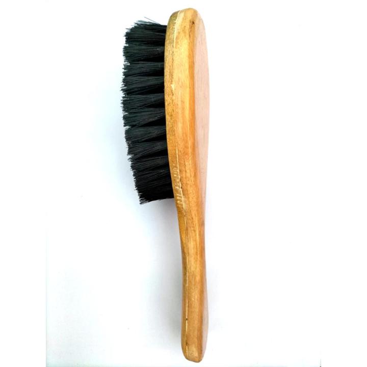 Coat Blazer Brush/ Duster for Office & Home Use, Wooden handle & Soft Black Hair Fluff