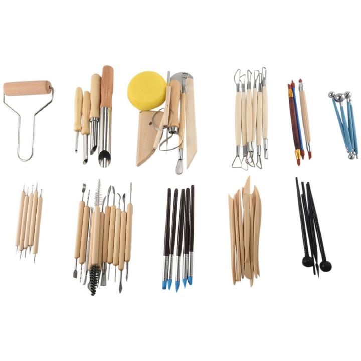 61PCS Ceramic Clay Tools Set Polymer Clay Tools Pottery Tools