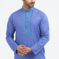 Masculine Premium embroidery Semi Fit Panjabi - Light Violet. 