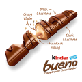 Kinder Bueno Chocolate 43Gm Bar - 3 Pack. 