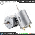 2 Pcs 280 DC Motor, DC 3V to 9V For Rechargeable DC fan, Mini Drill, Toy, Car, Boat, Project or Hobby Electronic - White..