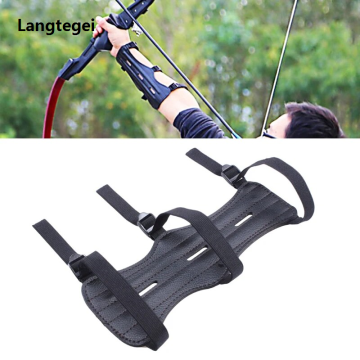 Archery Equipment Arm Guard Protection Forearm Safe Adjustable Bow Arrow Hunting Training Accessories Protector Tools