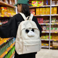 School bag female college student japanese minimalist style solid color simple versatile trend high school student backpack wholesale backpack. 