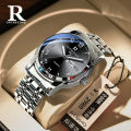 2024 New Men's Watch Men's Business Quartz Watch Multifunctional Watch Waterproof Luminous Calendar. 