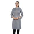 Light Ash Cotton Kurti for Girls - Long Tops. 