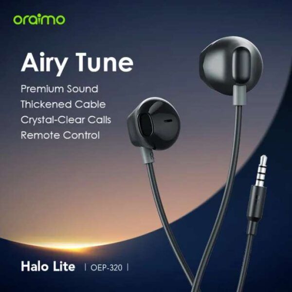 Oraimo Halo Lite 3.5MM Half In-ear Earphone | Daraz.com.bd