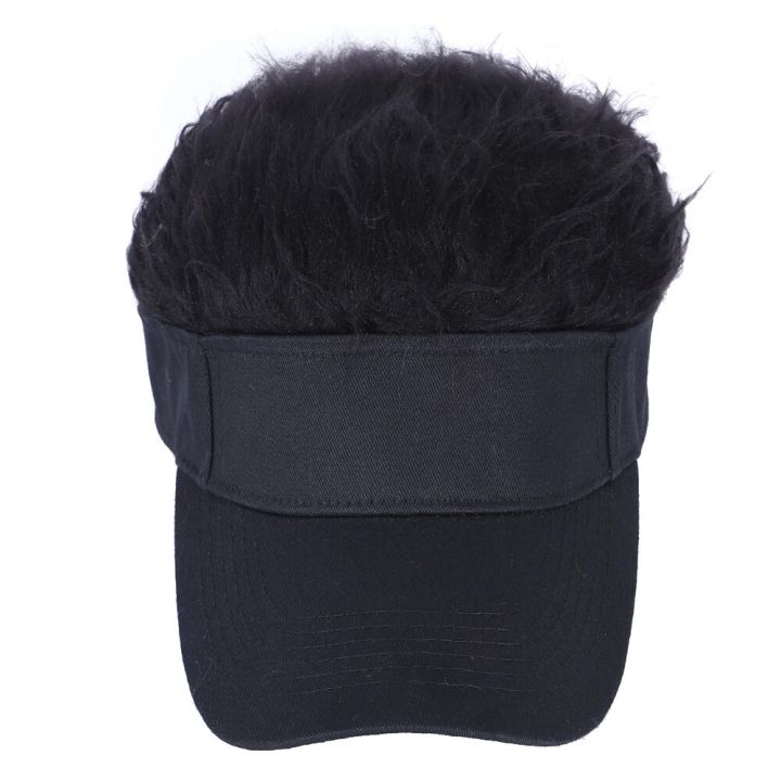 Men%20Women%20Casual%20Concise%20Sunshade%20Adjustable%20Sun%20Visor%20Baseball%20Cap%20with%20Spiked%20Hairs%20Wig%20Baseball%20Hat%20with%20Spiked%20Hair%20Hat%20-%20Image%203