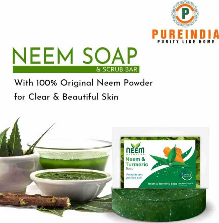 Original Neem powder for clear & Beautiful Skin Soap - made in indian