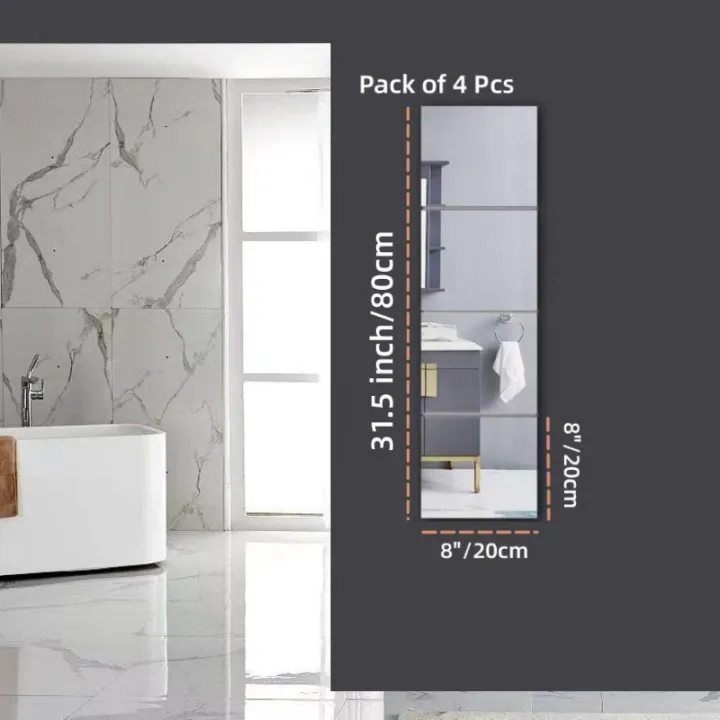 4Pcs%20Acrylic%20Mirror%20Wall%20Stickers%20Thicken-2mm%20Mirror%20Sheeting%20Decor%20Self-adhesive%20DIY%20Wall%20Sticker%20for%20Wardrobe%20Bathroom%20Home%20-%20Image%207