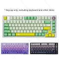 Leobog Hi75 Mechanical Keyboard Kit 81 Key Caps Pbt Thermal Sublimation Gradient Original Height Game Keyboard Caps Accessories. 