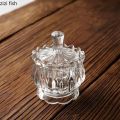Glass Bowl with Lid Multipurpose Decorative Item Serving Fruit Dry Fruits Chocolates Snacks Pickle Dessert Tea.
