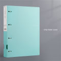A4 File Folders Display Book 4 Hole Binder Folders Morandi Color Waterproof Document Ring Binder Folder. 