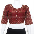 Indian Katan Bra Cut Blouse With Inner Fales Best Qualityfull Good Stitching For women - Blouse For Women.