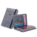 1 Pcs Multi-Compartment Travel Passport Wallet with Card, Ticket and SIM Slots,  and Elastic Strap and  RFI-D Blocker. 