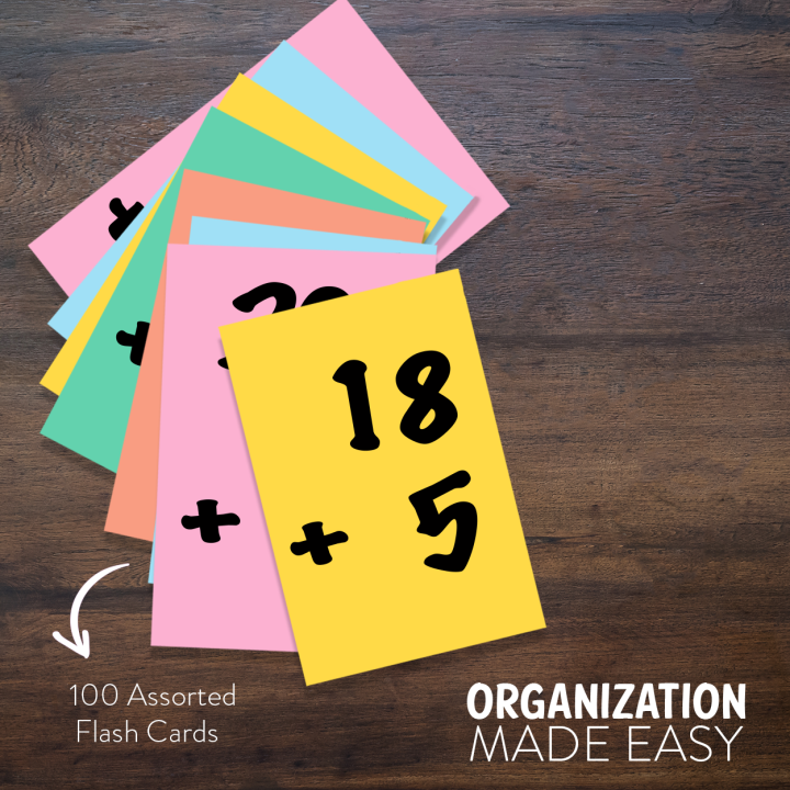 100pcs%20Flash%20Cards/%20Index%20Cards%20(2x3%20inch),%20Color%20memo%20pad%20-%20Image%203