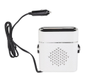Cigarette Lighter Car Heater Quick Heating Defroster Fan with Bracket Base for Car Truck (White). 