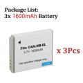 Rechargeable 1600mAh NB 6L NB-6L Battery for Canon Power-shot IXUS 310 SX240 SX275 SX280 SX510 SX500 HS 95 D10 D20 D30 Camera.