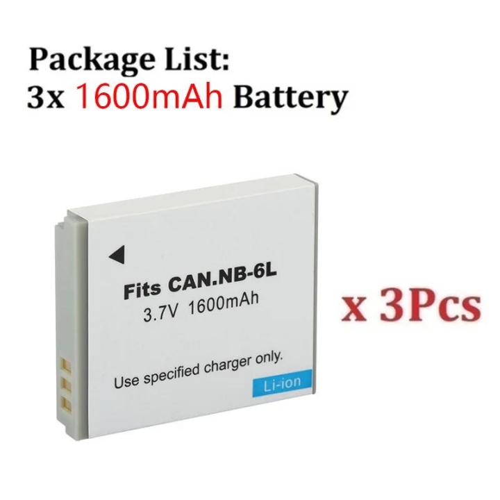 Rechargeable%201600mAh%20NB%206L%20NB-6L%20Battery%20for%20Canon%20Power-shot%20IXUS%20310%20SX240%20SX275%20SX280%20SX510%20SX500%20HS%2095%20D10%20D20%20D30%20Camera%20-%20Image%207