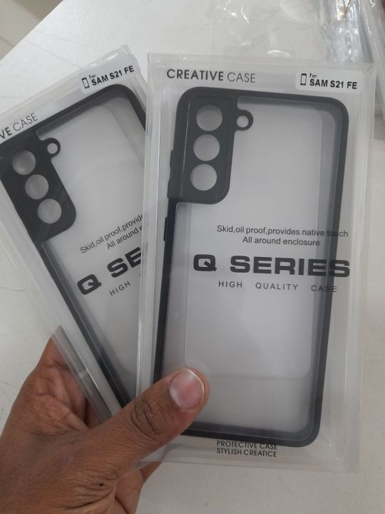 Samsung Galaxy S21 FE 5G Q series Premium Silicone Case Crystal