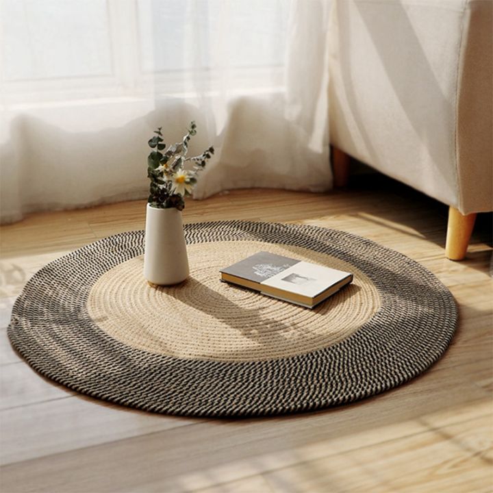Japanese%20Style%20Woven%20Carpet%20Jute%20Round%20Floor%20Mat%20(S)%20-%20Image%204