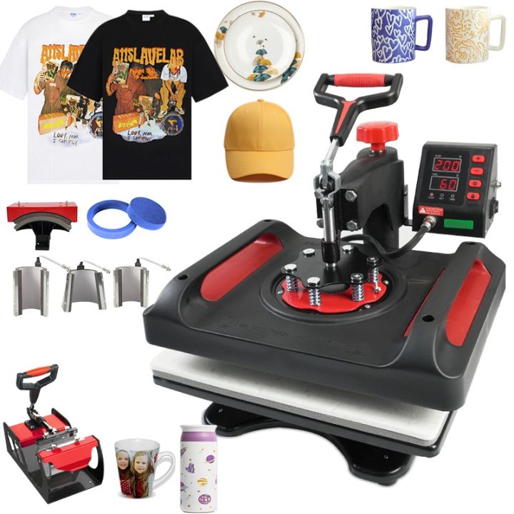 Freesub Multifunctional 11 in 1 heat press machines mug tshirt sublimation printing machine for pen hat/caps plate P8001-11