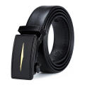 Business belt Luxury leather belts Trendy Imitation leather/iron Length 120cm/Width 3.5cm Men's automatic buckle belts Metal buckle High quality belts for men for Business attire Office wear Formal occasions Daily use Gift for men. 