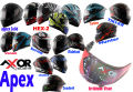 AXOR APEX PURPLE HELMET VISOR.