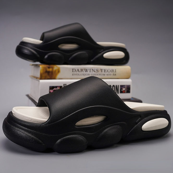 Slippers Platform 5cm Men Soft Air Cushion Slippers EVA Men's Slippers Fashion Flip Flops Outdoor Shoes Summer Sandals 2023